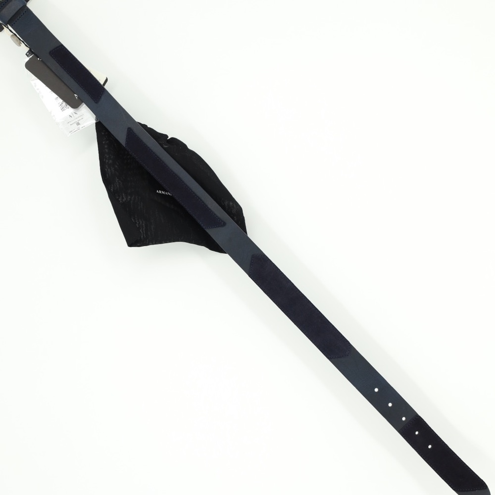 NWT Armani Exchange Navy Belt 100% Leather